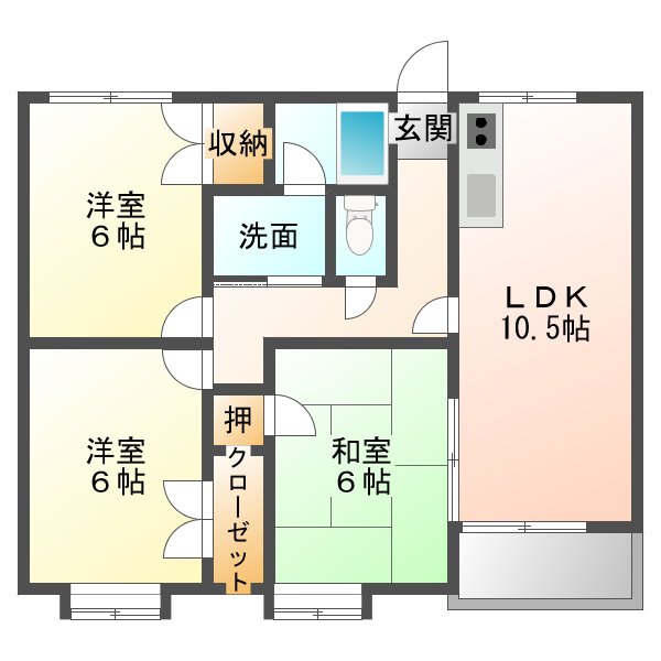太田市 3LDK 賃貸